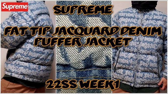 Supreme Fat Tip Jacquard Denim AirPod Case Blue - SS22 - US