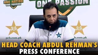 Head Coach Abdul Rehman's Press Conference at GSL | #AFGvPAK