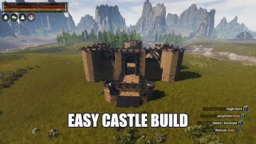 Conan Exiles Isle Of Siptah - Easy castle speed build tutorial