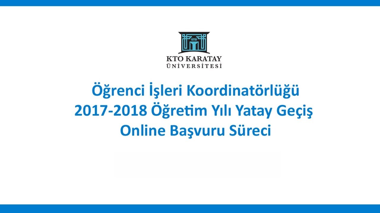 Yatay Geçiş Online Başvuru Nasıl Yapılır? YouTube