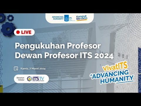 [LIVE] Pengukuhan Profesor Dewan Profesor ITS