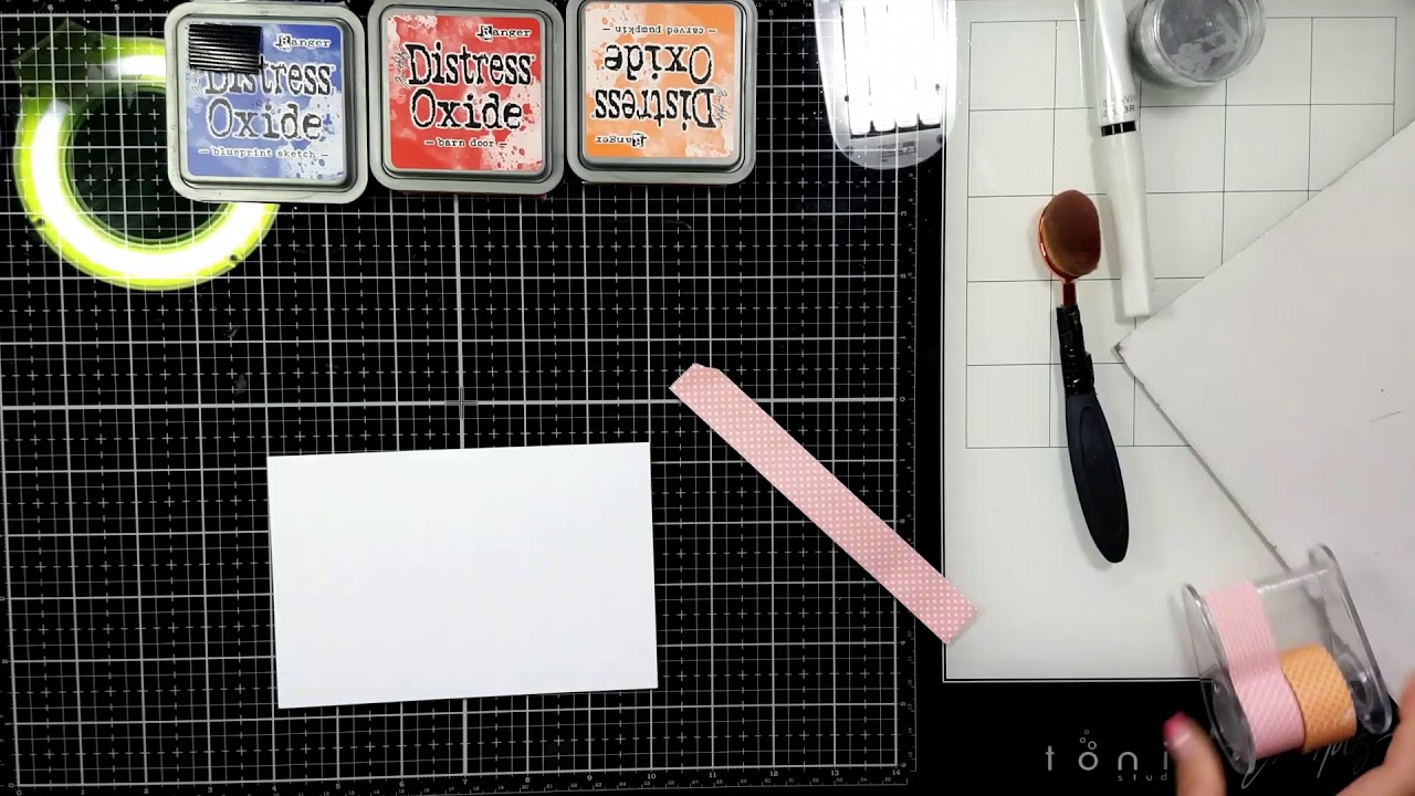 Father's Day card made using distress oxide, heat embossing - YouTube