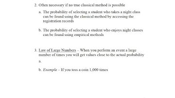 4.2 - part 2 - Empirical Probability