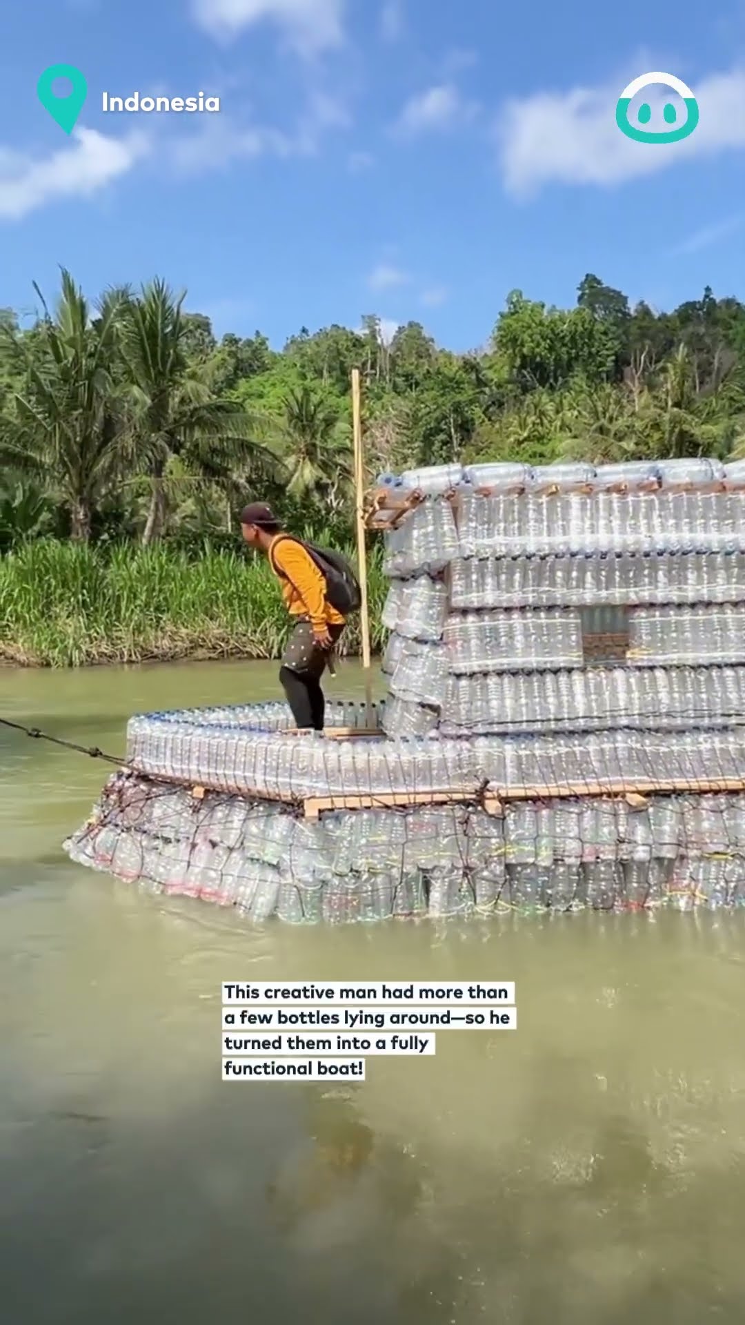 Recycling Bottles Into Boats || ViralHog