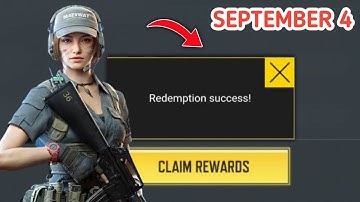 *New* September Redeem 4 New code Codm 2022 | September 4 Redeem code codm