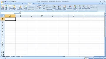 Excel Tips 24 - Quickly Add Buttons to and Customize the Quick Access Toolbar in Excel 2007