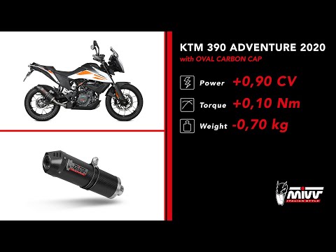 KT.024.L3C MIVV OVALER CARBON-SCHALLDÄMPFER KTM 390 ADVENTURE 2020-2024 Video