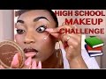 How I Did My Makeup In High School CHALLENGE!