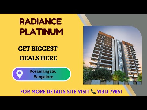 Radiance Platinum Bangalore | Radiance Platinum Koramangala | Radiance Platinum Reviews & Brochure
