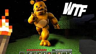 the DISTURBING GOLDEN FREDDY mod in Minecraft 💀