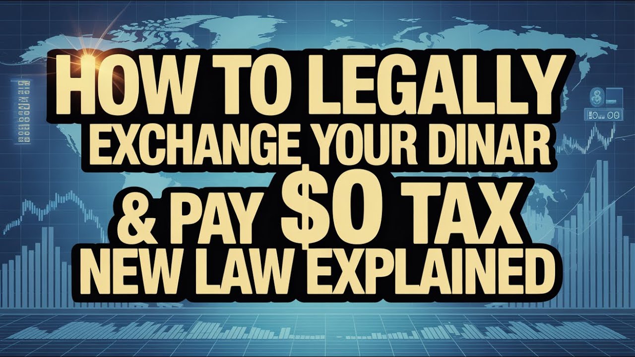 💰 Как законно обменять динар и не платить налог в размере 0 долларов. Разъяснение нового закона ⚖️🔥