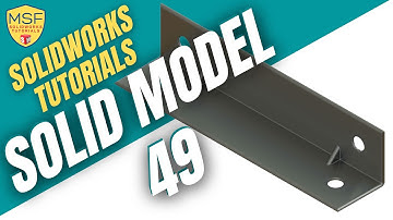 SolidWorks 2025 Tutorial for Beginners #102 | Sheet Mt.-Solid Model 49 in SolidWorks-آموزش سالیدورکس