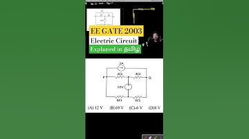 EE GATE 2003 | Electric Circuit based problems #shorts #gate #gate2003 #electric