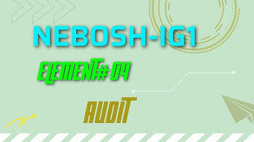 NEBOSH IG1 Element#4  health & safety Audit (Urdu + English)