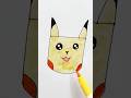 how to draw Pikachu, easy drawing Step by step #drawing #shorts #pikachu
