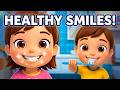 🪥 Brush Your Teeth Song | Healthy Smiles with Kingsley &amp; Kayden 😁 | Toddler Learning