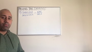 Proving Trigonometric Identities (Part 3)