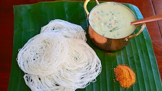 பூ மாதிரி இடியாப்பமும் & No Onion வெள்ளை குருமா செய்வது எப்படி | idiyappam & white kurma in tamil screenshot 4