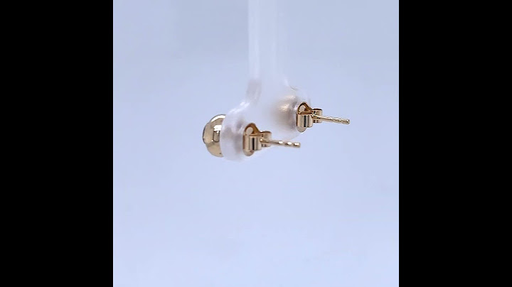 Diamant Ohrringe 0,10ct M/SI Gelb Weissgold 585  drm 6mm Ohrstecker
