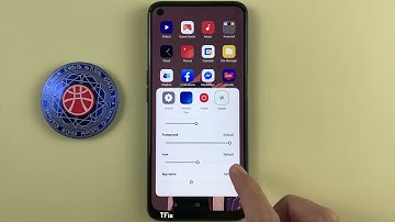How to change the size and style of home screen application icons on OPPO A54 Android 11