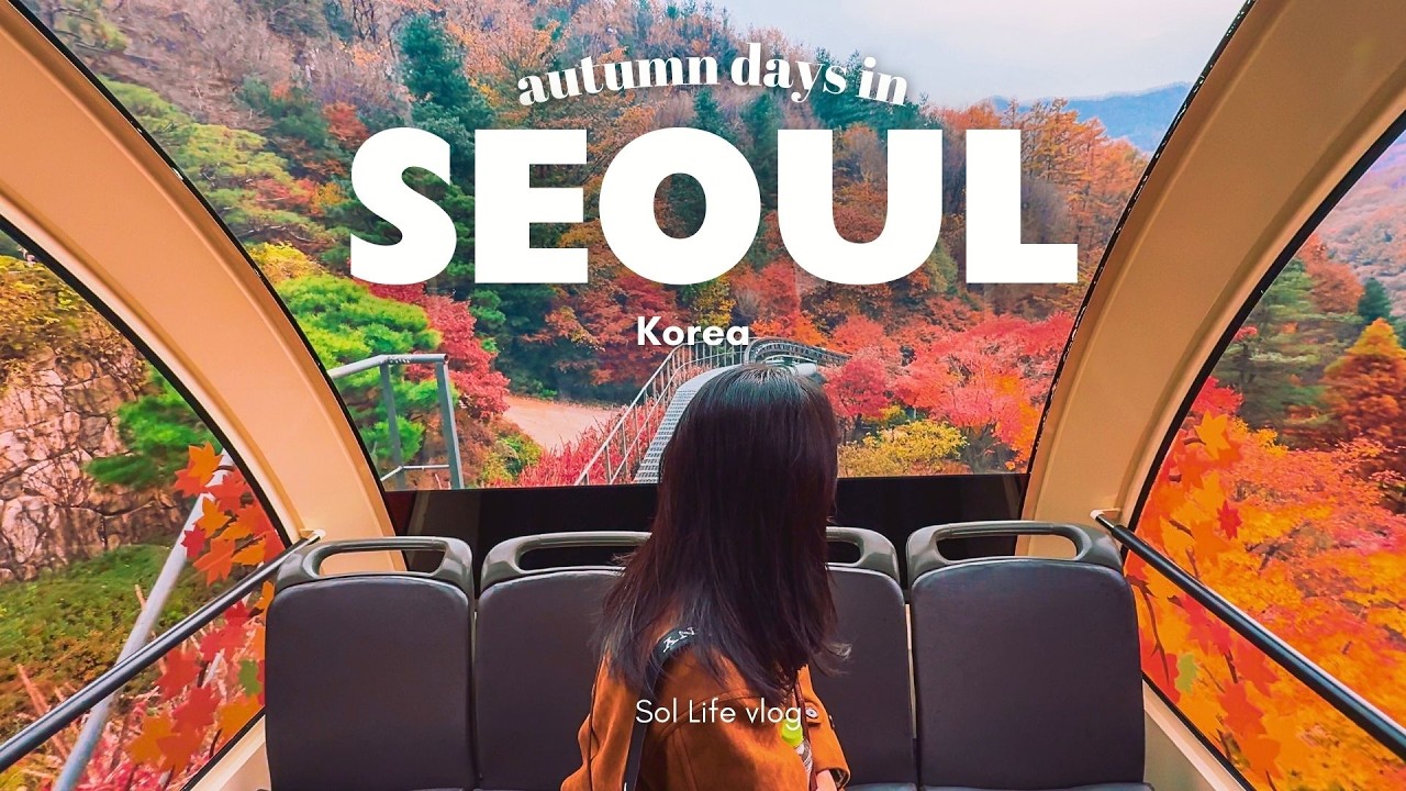 Autumn in Seoul, Korea VLOG | best autumn foliage spots, Hwadan Forest, cafes with view, home baking