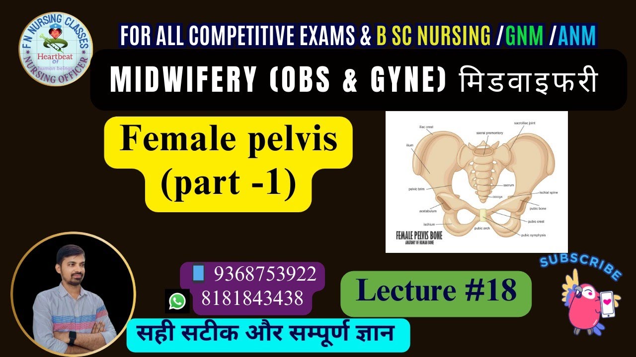Lecture #18 || Maternal pelvis or Female Pelvis || Midwifery Nursing || part -1 || By Virendra sir