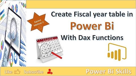 Easiest way to create Fiscal date table in Power Bi with the help of Dax function.