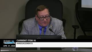St Lucie County BOCC Regular Meeting April 21 2026