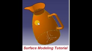 Famous JUG MODELING   CATIA V5   SURFACING Profile