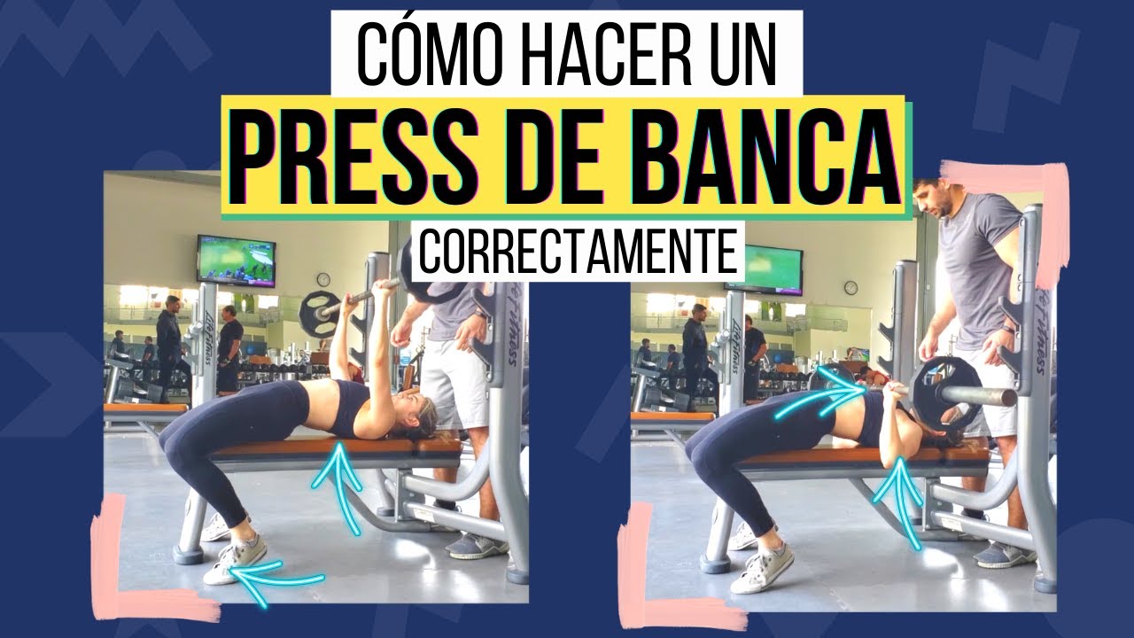 Press de banca, técnica y variantes, aprende como hacerlo correctamente.