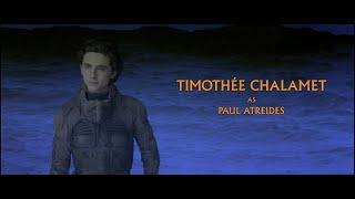 Dune 2021 Credits In The Style Of Dune 1984
