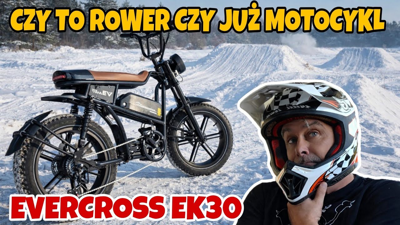 CZY TO ROWER CZY JUŻ MOTOCYKL ? NA TAKIM JESZCZE NIE JEŹDZIŁEM  !!! EVERCROSS EK30 