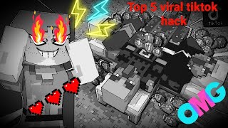 how to build top 5 viral Tiktok hack in minecraft