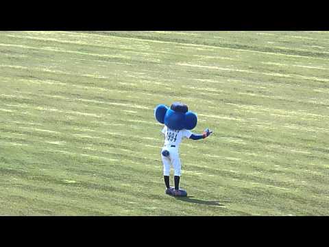 20120315 １－９の時のドアラ　＠浜松球場