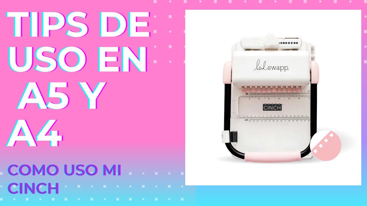 #cinch   Como usar  CINCH en A5 y A4 , ENCUADERNADORA CINCH