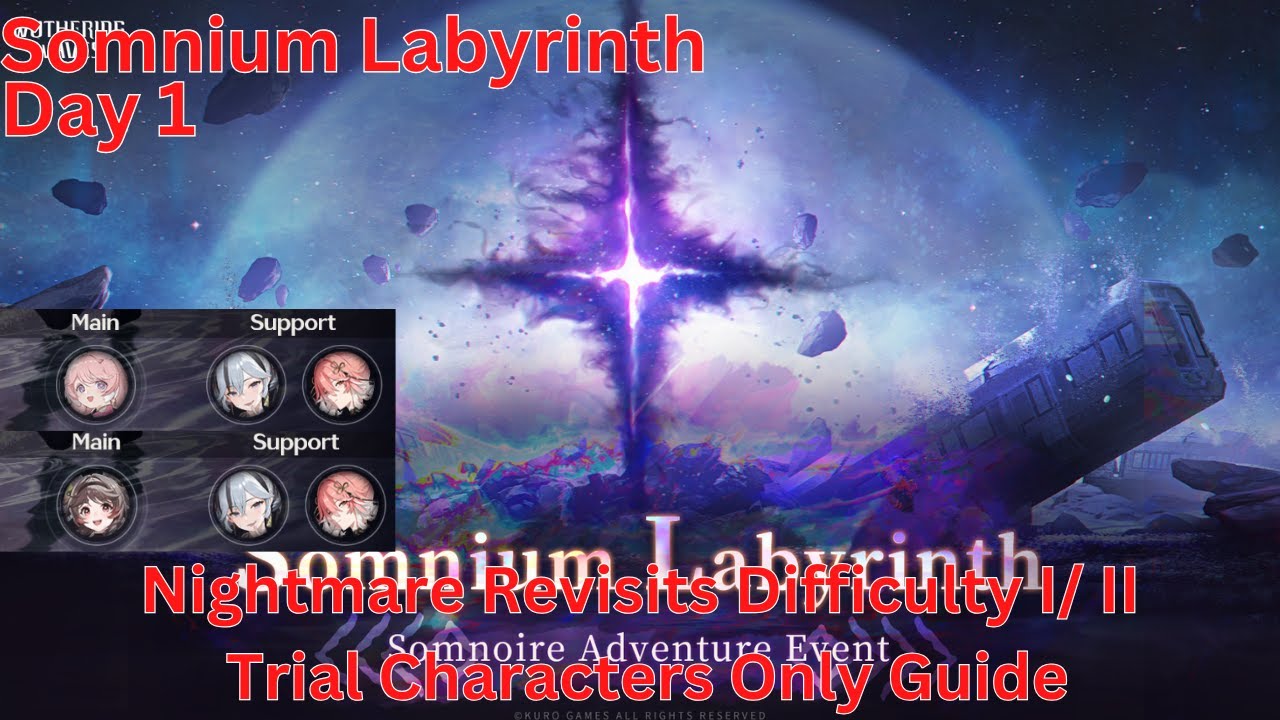 Somnium Labyrinth Nightmare Revisits Difficulty I/ II Only Trial Character Guide【Wuthering Waves1.4】