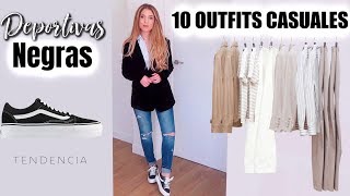 Cómo Combinar Zapatillas Negras – [20 Looks]