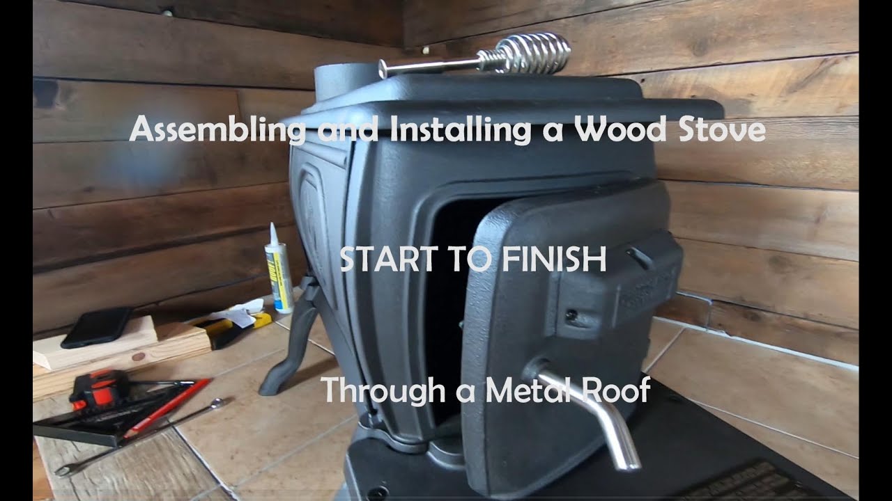 Installing A Wood Stove Chimney Through A Metal Roof 