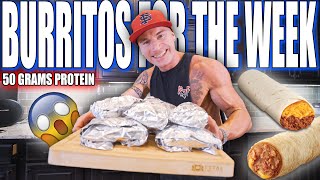 FREEZER BURRITOS FOR THE WHOLE WEEK | Anabolic Bean & Cheese Burrito Meal Prep Recipe