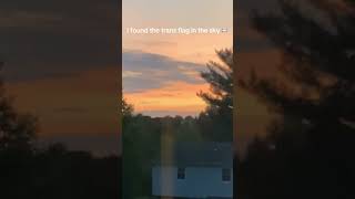 I found the trans flag in the sky 🏳️‍⚧️