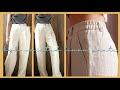DIY High Waisted Wide Leg Pants / Elastic Back Pants / Elastic Back Linen Pants