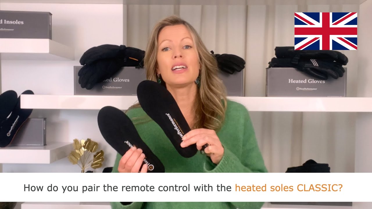 How do you pair the remote control with our heated soles CLASSIC?