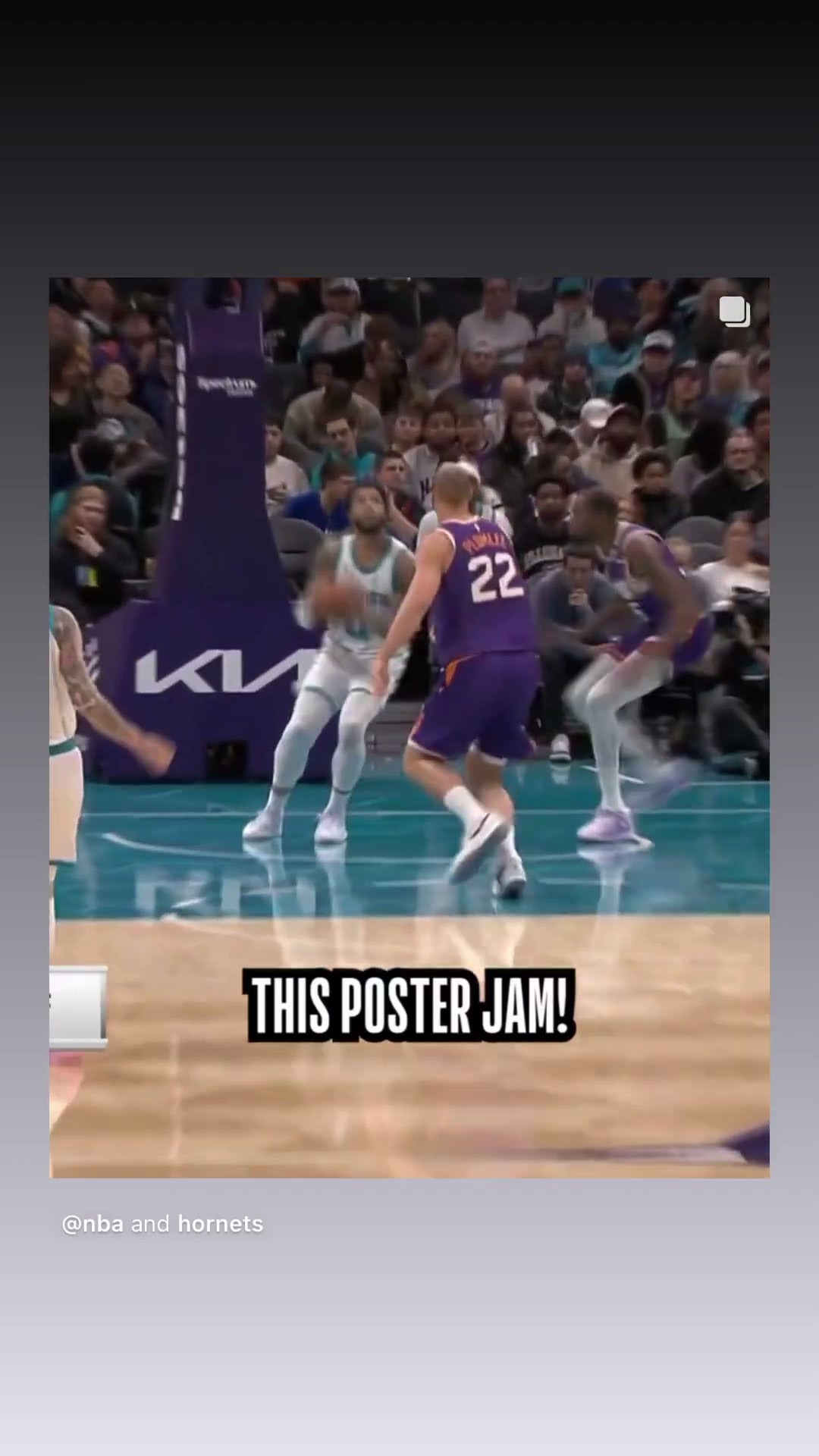 This poster jam #hoodnews #milesbridges #kevindurant #NBA #dunk #shortvideo #omg #how #wow #sports