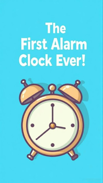 The World’s First Alarm Clock Could Only Ring Once! ⏰😂#WeirdInventions #AlarmClock #historyfacts