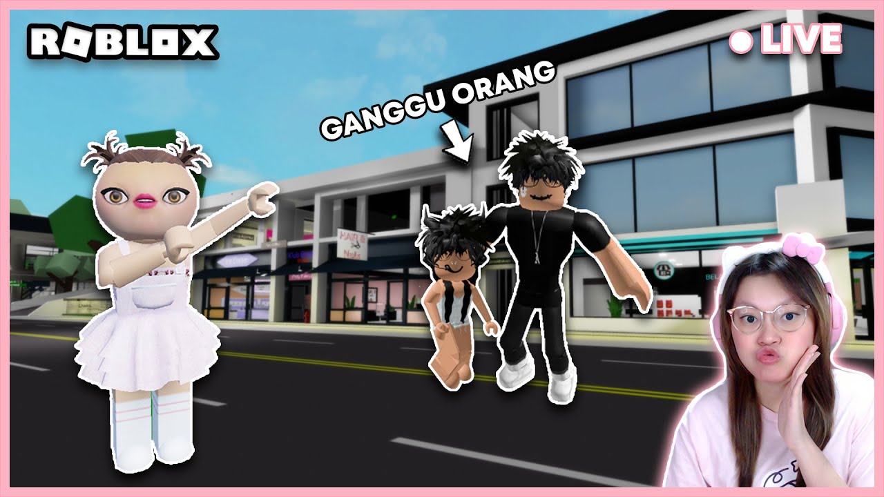 GANGGUIN ORANG DI BROOKHAVEN WKWKKW ?!! [BROOKHAVEN ROBLOX INDONESIA]