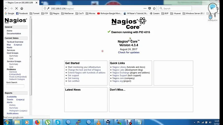 [Nagios] Failed to start nagios.service: Unit nagios.service no found