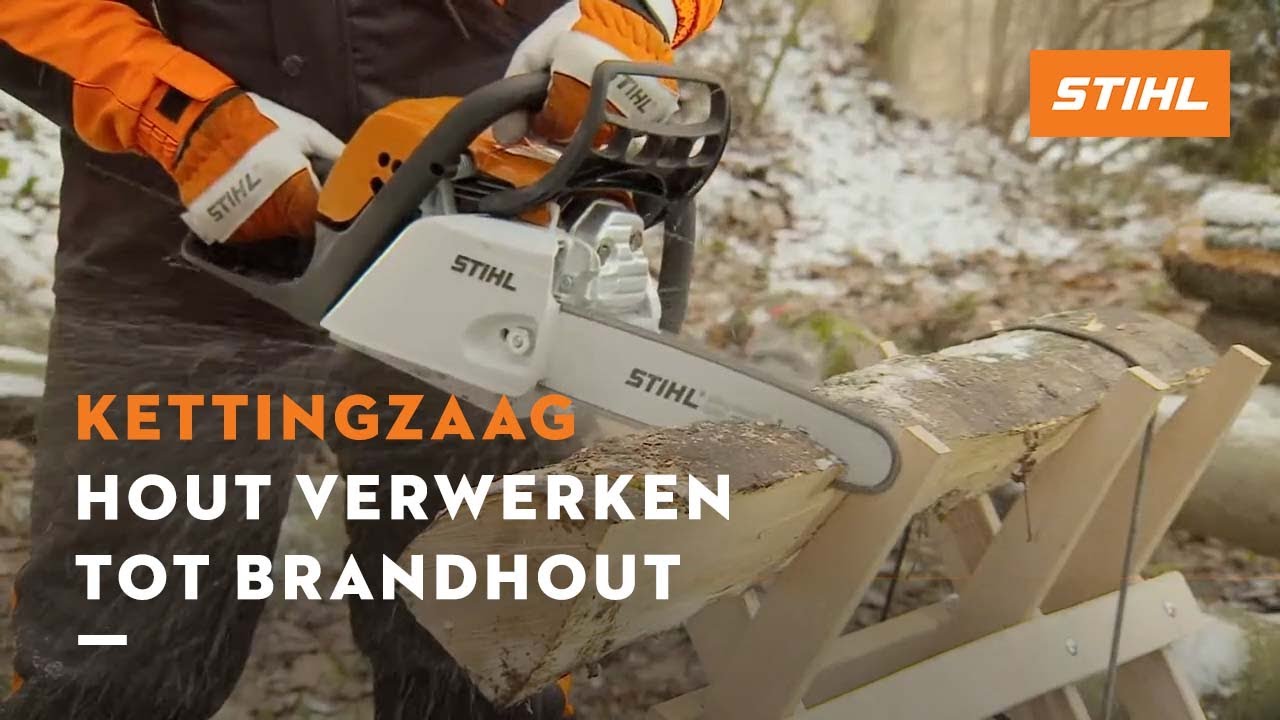 onvoorwaardelijk IJver Vervolgen Dunne stammen, takken en gespleten hout verwerken tot brandhout - STIHL  Kettingzagen - YouTube