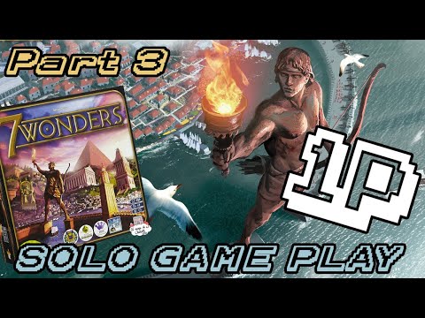 Play 7 Wonders Solo! Pt. 3 Era III & How to Score the Final Round