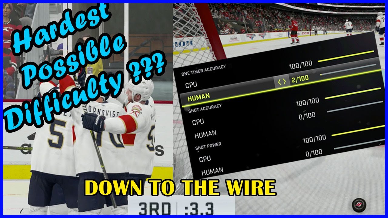 NHL 21 - Absolute Hardest Difficulty Challenge (Superstar With All Sliders Adjusted)
