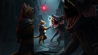 The Ginger Cat Vs The Monster In The Upside Down Stranger Things Vibes